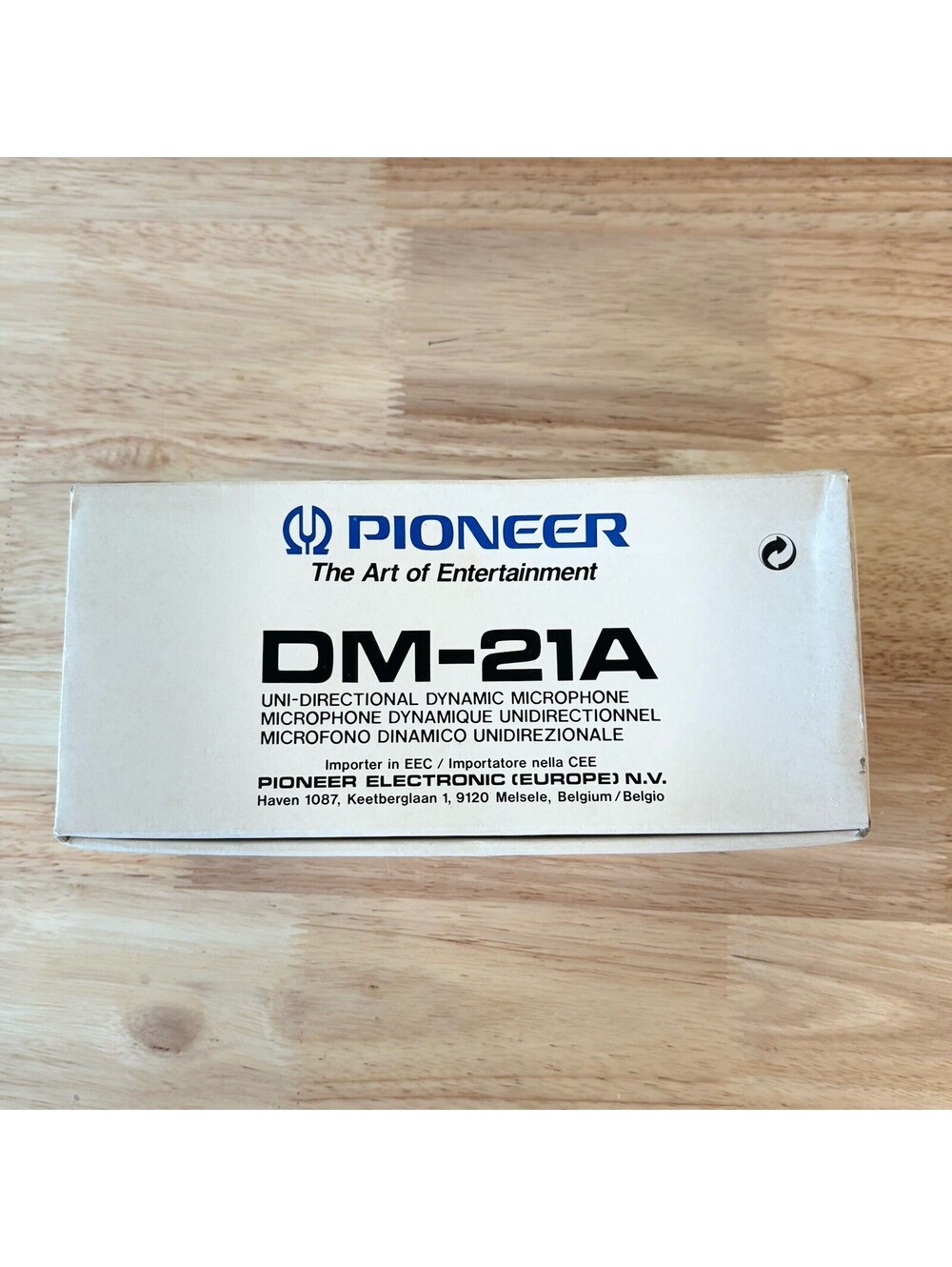 Pioneer DM-21A Vintage Dynamic Microphone Made In Japan Complete New Open Box